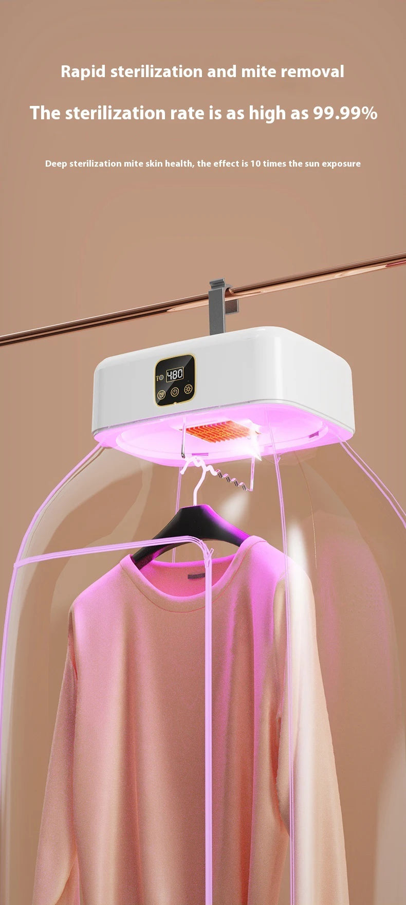 Tidesmit portable foldable electric clothes dryer machine showing compact design with dryer bag and timer settings