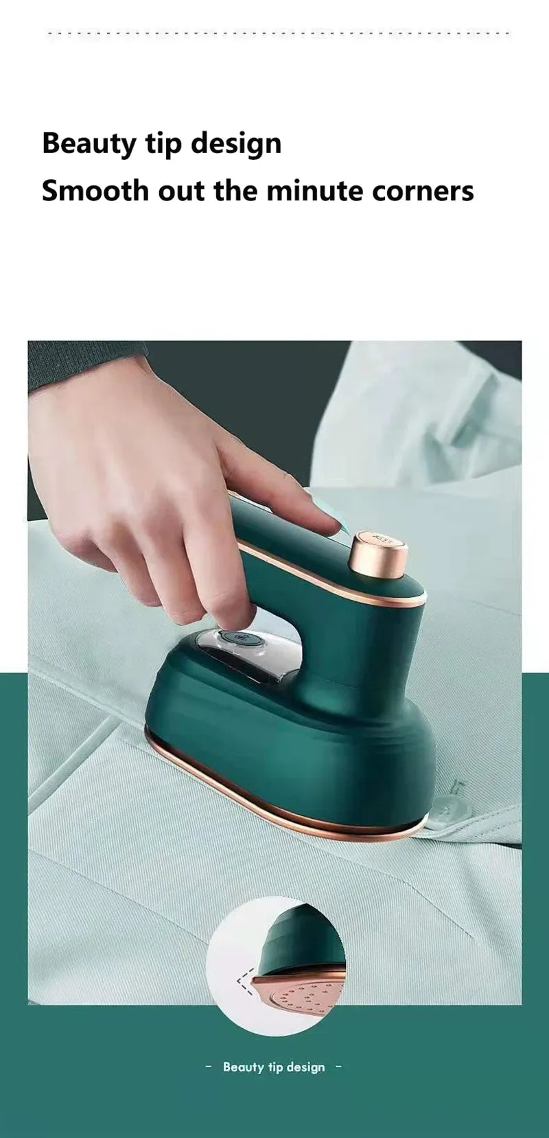 XMSJ 2-in-1 Handheld Steam Iron and Garment Steamer 110V 25W