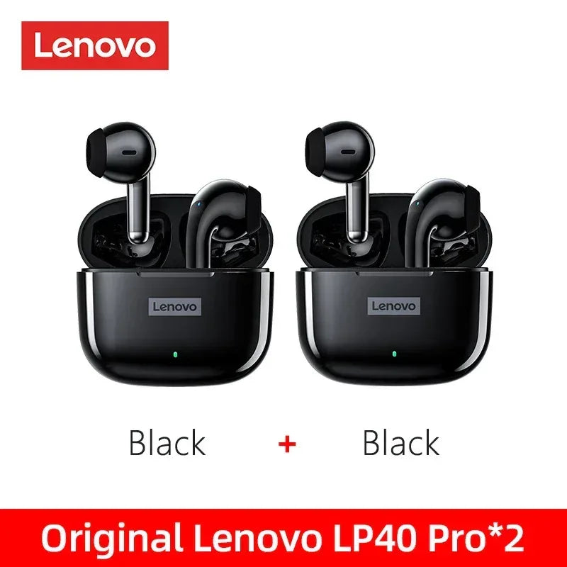 Lenovo LP40 Pro TWS Wireless Earphones Bluetooth 5.1 | Tidesmit 2 Black Tidesmit