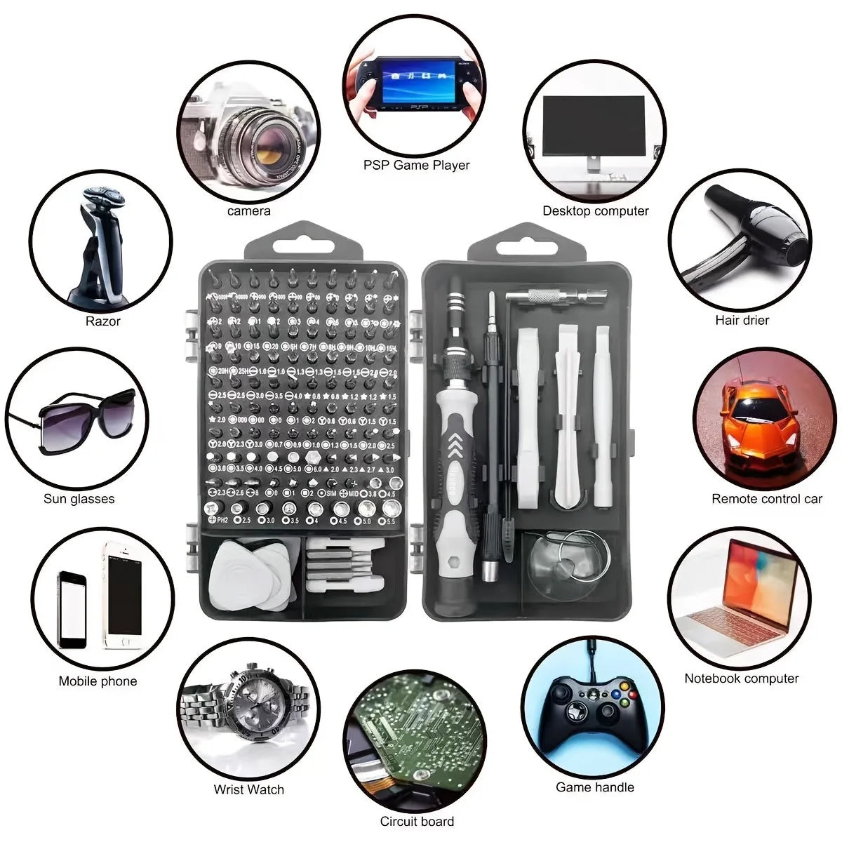 Precision Screwdriver Set Mini Repair Kit Three Wing Screwdriver Heads for Mobile Phone Laptop Repair
