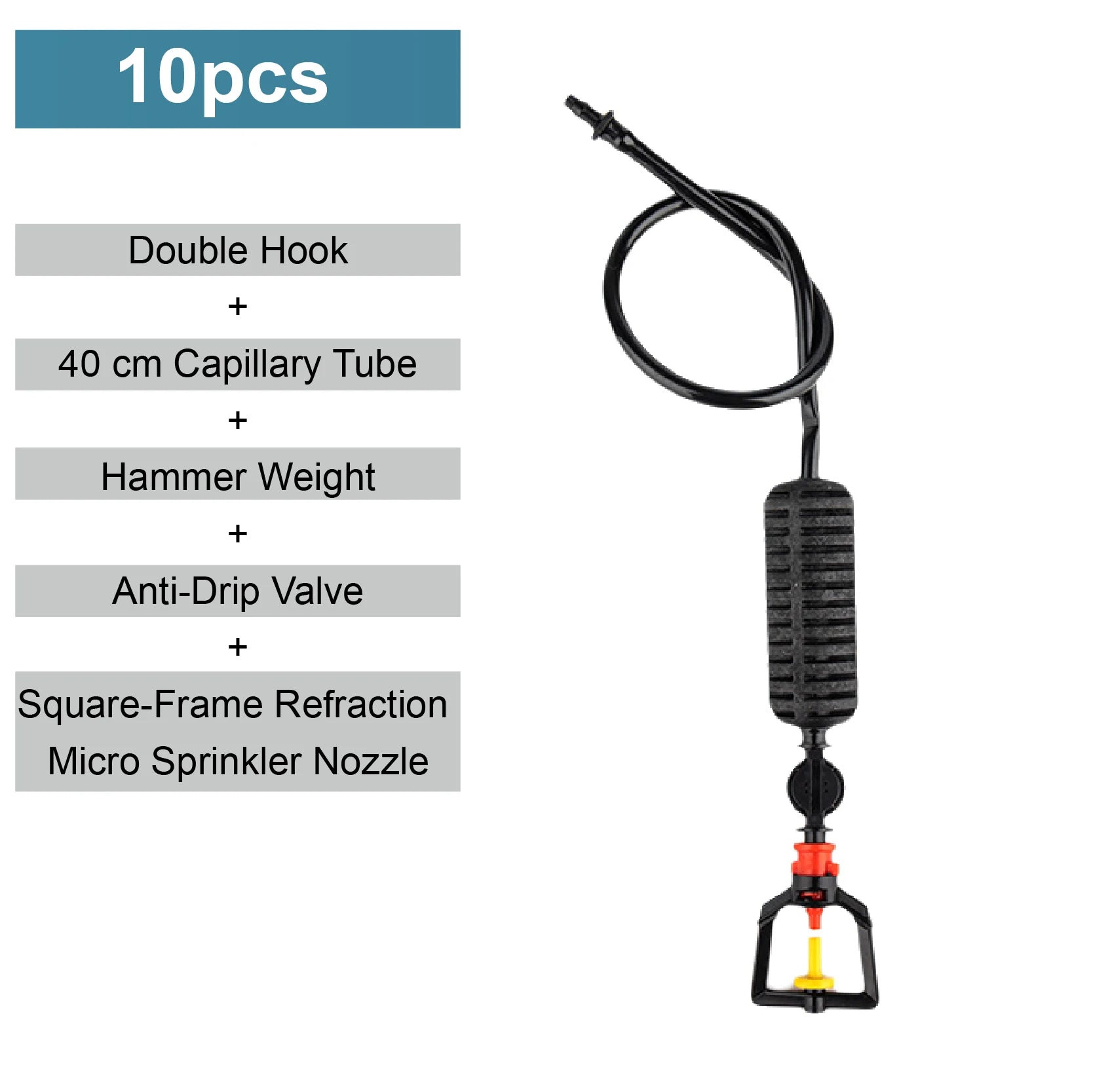 Greenhouse Hanging Mist Sprayer 360° Rotating Irrigation Spray Nozzle Fogging Sprinkler Nozzle for Garden Irrigation