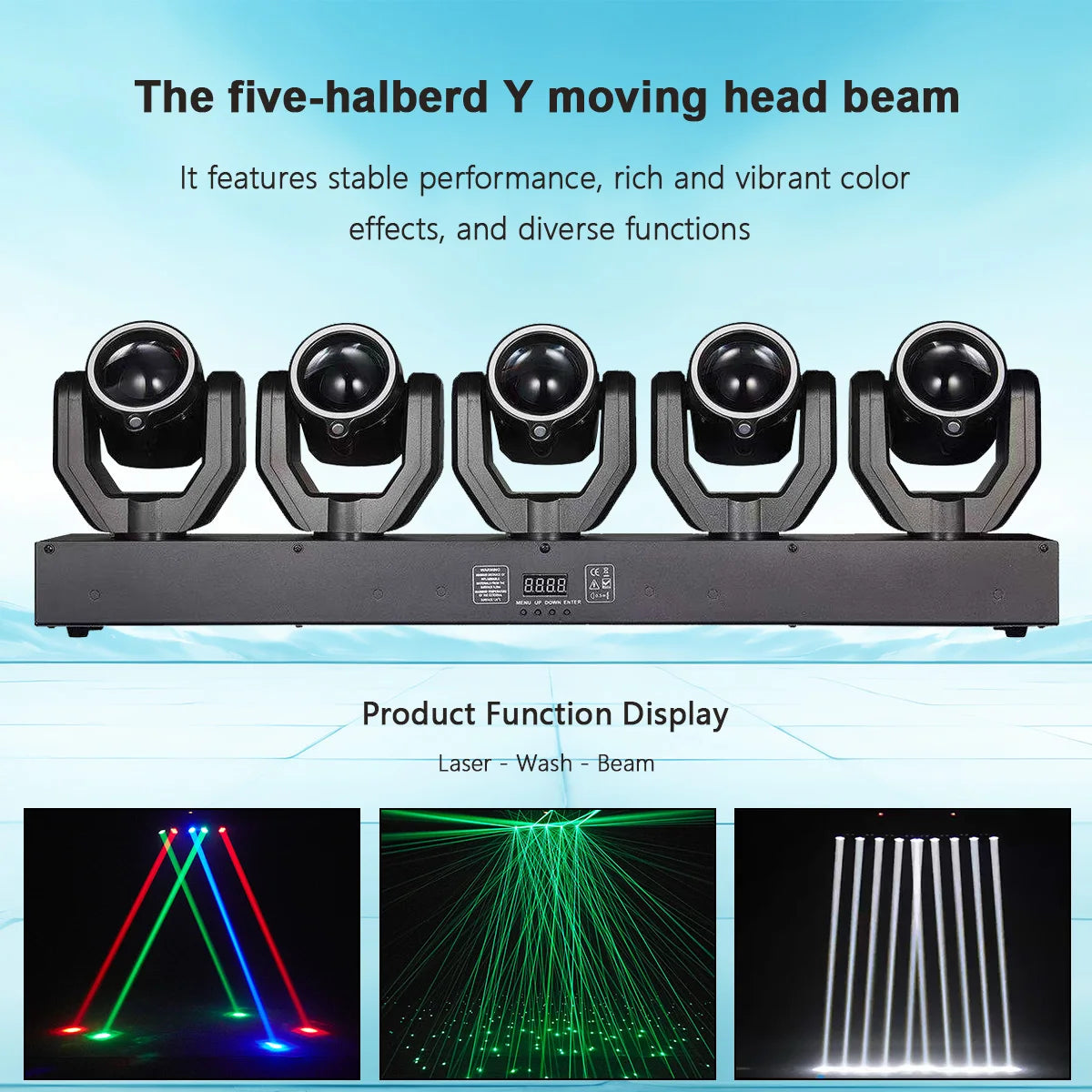 180W LED Moving Head Beam Lights RGBW 4IN1 With DMX512 Multicolor Stage Professional Lighting for DJ Disco Bar Party