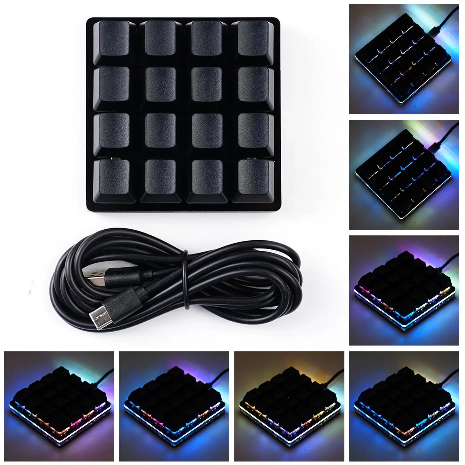 Mini USB Custom Mechanical Keyboard 2/4/6/7/8/9/12/16/24 Keys Gaming Keyboard Sayo Device Shortcut Programmable Keypad Keys New