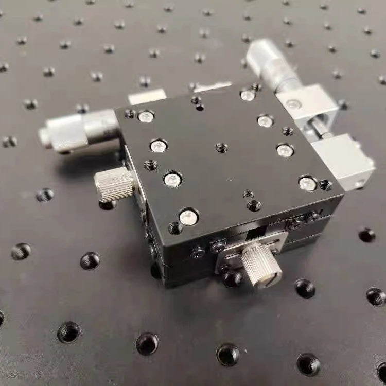 XY Axis 25*25-125*125 Micrometer Sliding Stage Platform Manual Displacement Sliding Table Guide Rail LY30/LY60/LY80/LY100/LY125