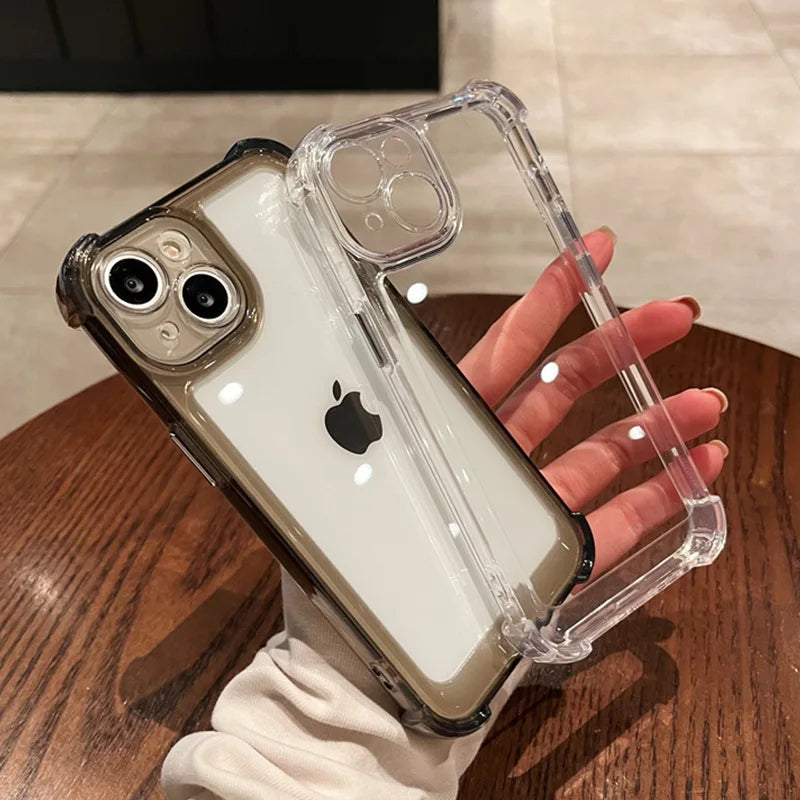 iPhone 16 Pro Max Shockproof Case | Clear Slim Fit Hard Cover Tidesmit