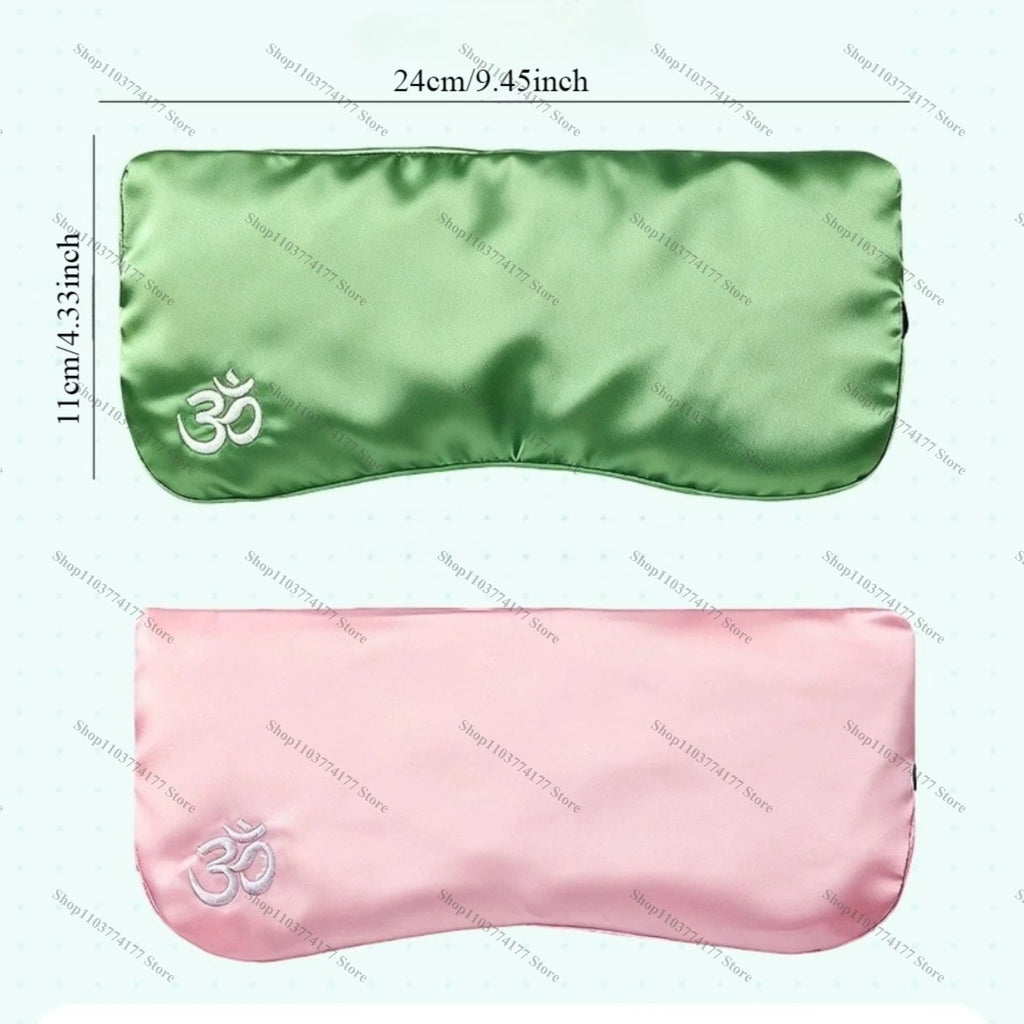 Lavender Eye Pillow for Relaxation Yoga Sleep Weighted Eye Mask for Headache Sinus, Aromatherapy Moist Heat Compress