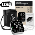 Medical Tonometer Upper Arm Automatic BP Cuff Machine LED Display Digital Tensiometer Heart Rate Monitor Blood Pressure Monitor