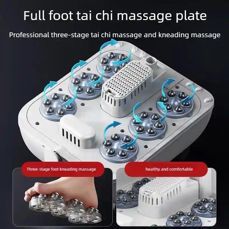 Electric Foot Spa Massager with Heat, Remote Control & Deep Tissue Modes Massage Roller Tidesmit