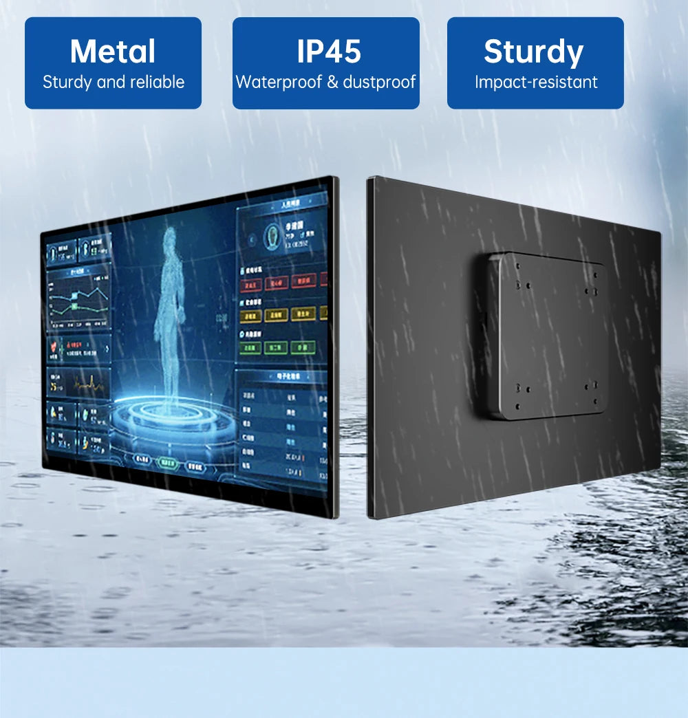 13.3'' FHD OLED Medical Portable Monitor Touchscreen VESA Mount AMOLED Extended Display for Clinic Hospital Diagnostic Devices