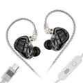 KZ ZAR 8-Driver Hybrid In-Ear Monitor Earphones by Tidesmit ZAR typec mic Tidesmit