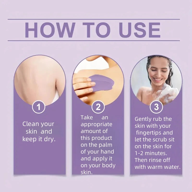 Lavender Exfoliating Body Scrub 500g - Natural Skin Polish for Glow Scrubs Treatments Tidesmit