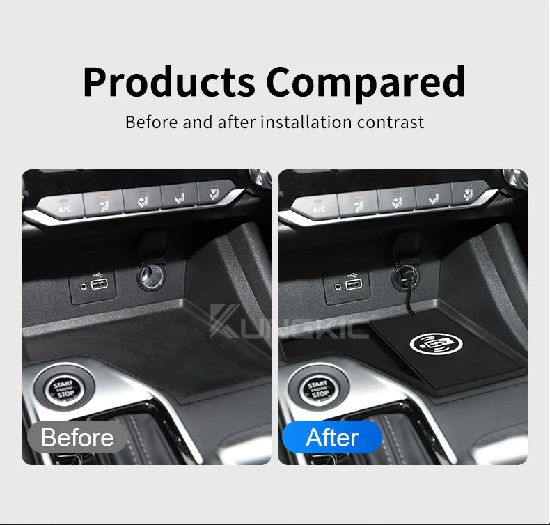 Wireless Charger for Nissan Sentra 2020-2025 Qi Certified Fast Charge Tidesmit