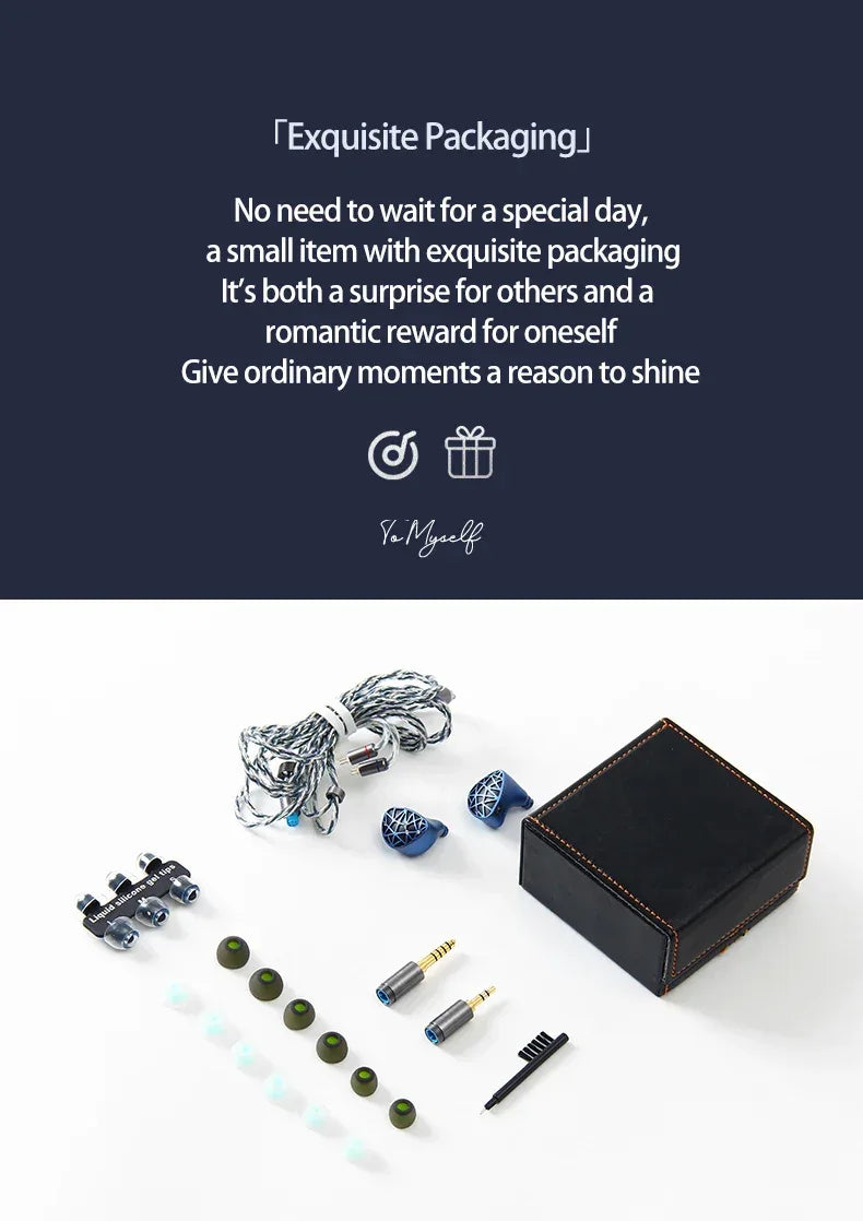 Sound Rhyme SR10 Hybrid IEMs | 10-Driver HiFi Wired Earphones | Tidesmit Tidesmit