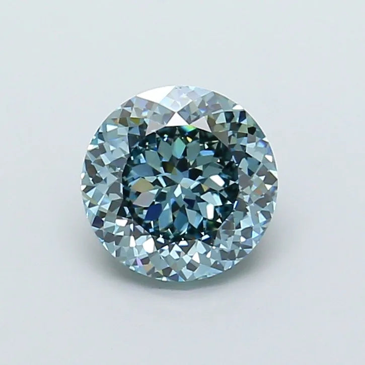 Portuguese Cut CVD Lab Diamond Fancy Vivid Blue VVS2 Excellent Polish Rare Loose Gemstone Premium IGI Sparkling Fine Stone