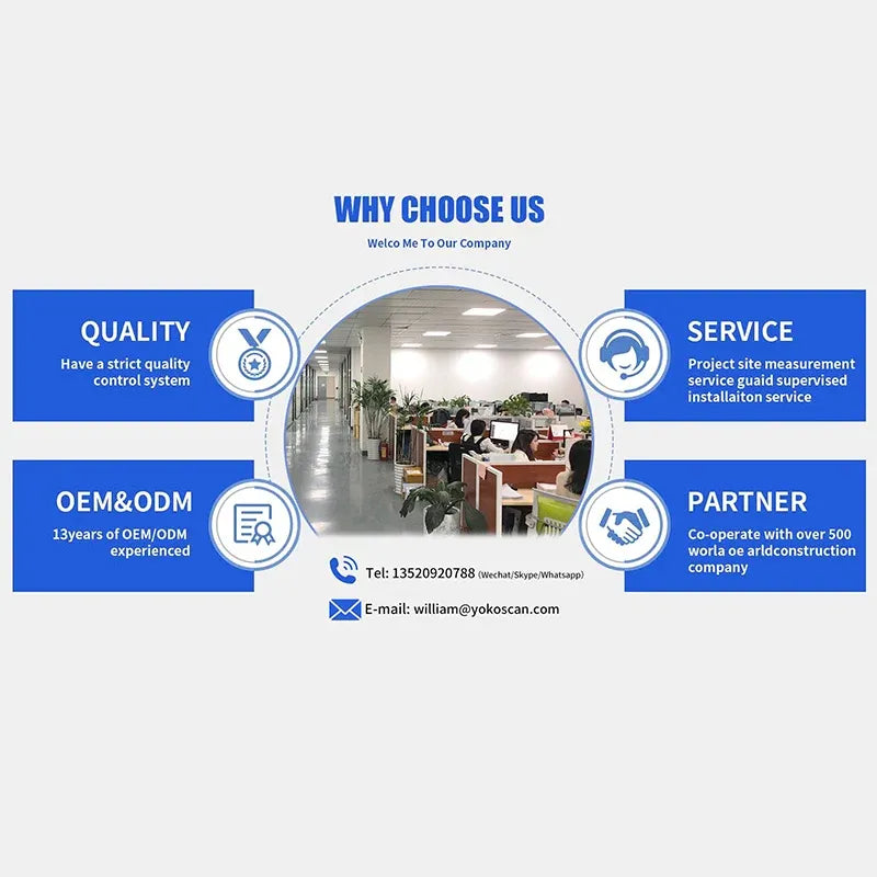 Embedded barcode scanner module—company office with service and partner icons