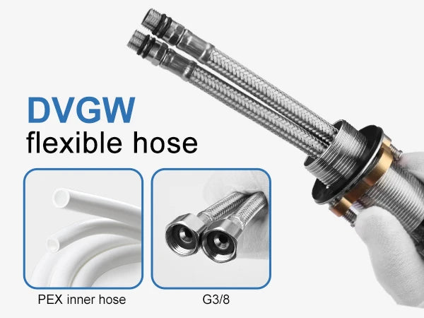 Modern bathroom mixer tap 360° swivel single handle hot and cold water basin mixer sink tap for kitchen and bathroom