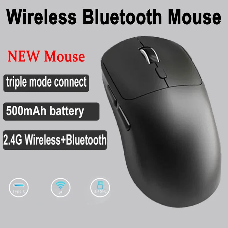 Wireless Mouse three-mode Silent Bluetooth Mice USB Rechargeable Ergonomic Portable Laptop Office Gaming Mouse