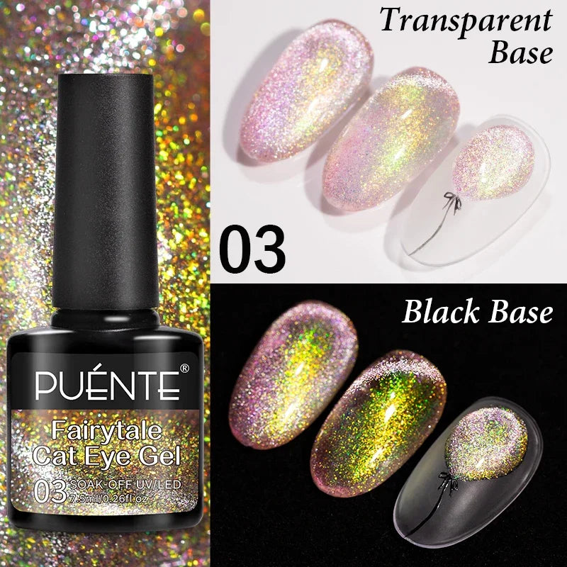 Cat Eye Magnetic Gel Polish 7.5ml - Professional Long-Lasting Nail Art Permanent Makeup Machines Fairytale cat eye 03