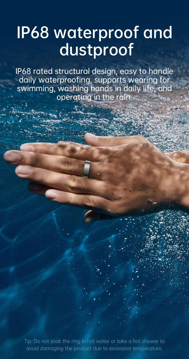 Tidesmit Smart Health Ring - Biometric Fitness Tracker with Sleep Monitor Tidesmit