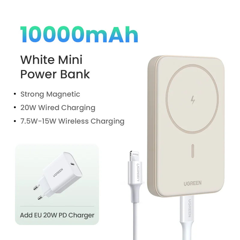 Magnetic Power Bank 10000mAh Portable Wireless Charger - Tidesmit 10000mAh Bundle Tidesmit