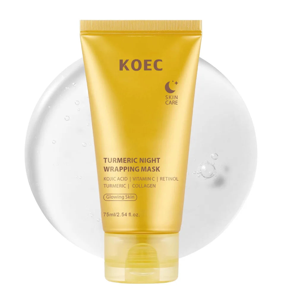 Tidesmit Korean Collagen Night Wrapping Peel-off Mask with Turmeric and Vitamin C for moisturizing facial skincare
