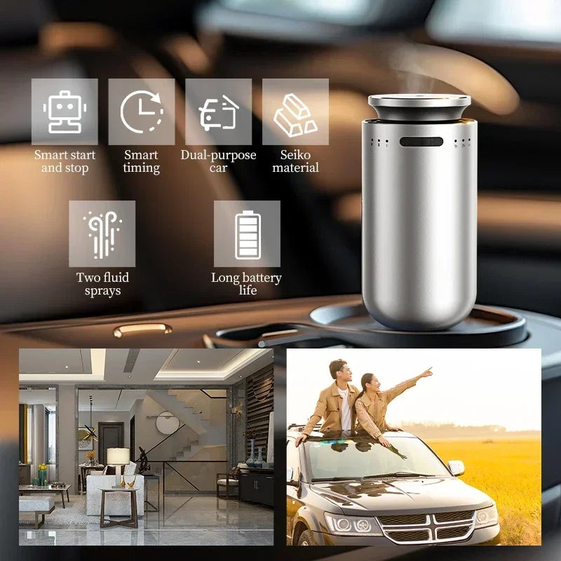 Smart Car Air Freshener Diffuser Fragrance Machine Waterless Essential Oil Aroma Diffuser Professional Scent Air Machine