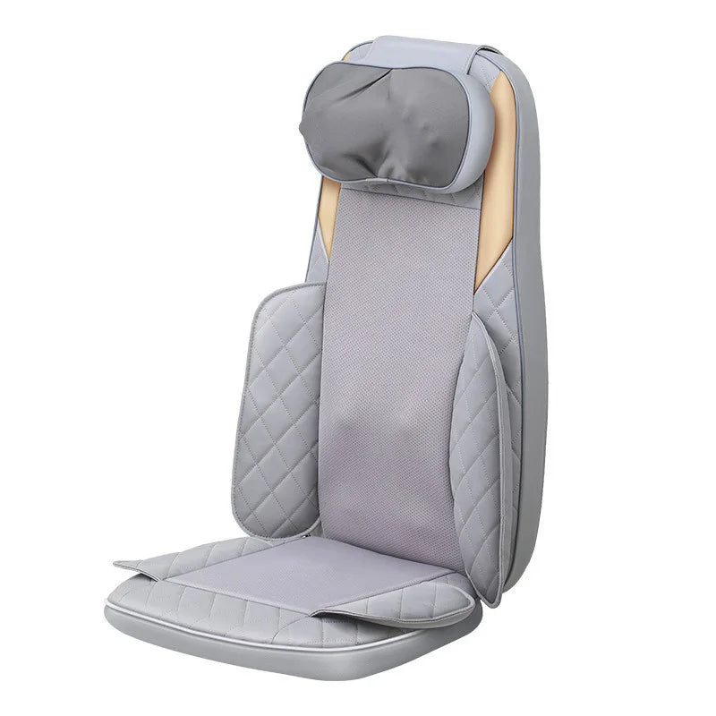 Heated Lumbar Electric Massager - Deep Tissue Relief - Gray & Blue Back Massage Instrument Tidesmit