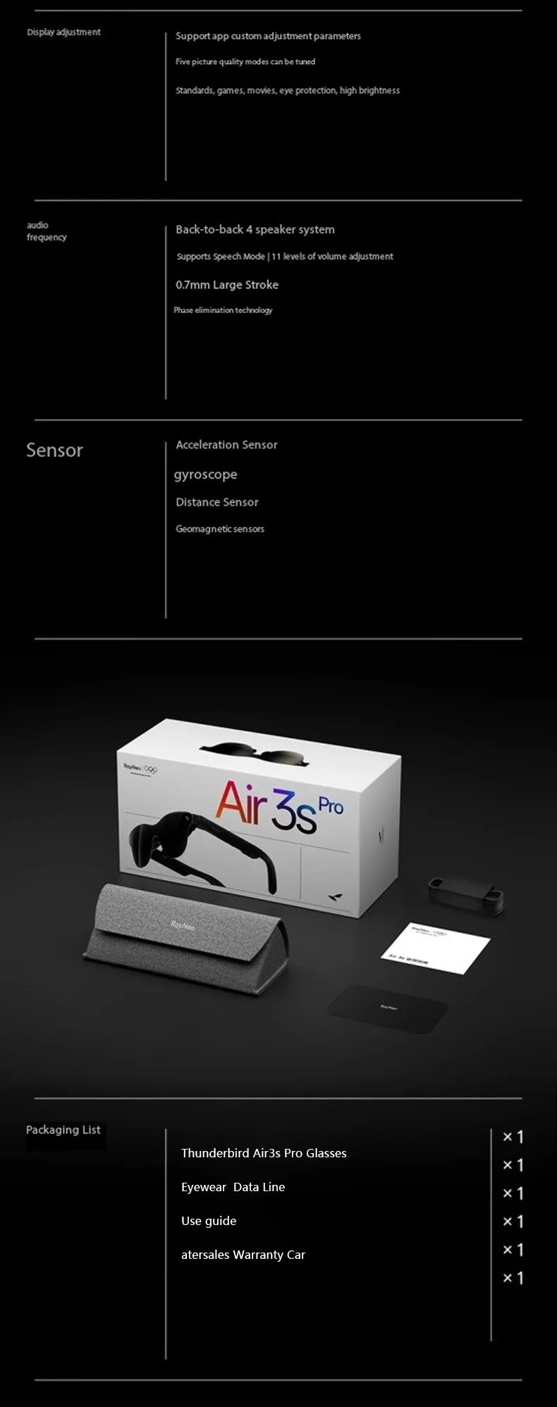 AR Glasses 135-Inch Private Cinema Display for Immersive Mobile Gaming Tidesmit