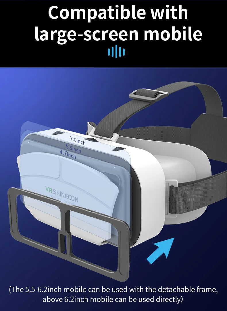VR Headset for Smartphones - Lightweight Immersive Mobile VR Glasses Tidesmit