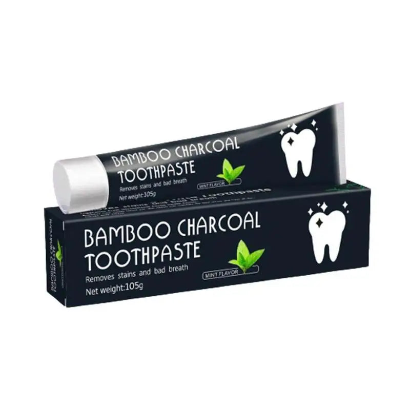 Tidesmit activated charcoal mint toothpaste for natural teeth whitening and deep stain removal