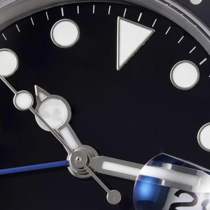 Luxury Men's Mechanical Watches Blue Black Ceramic GMT Stainless Steel Sport Waterproof Mens Watches Luxury Automatic for Men
