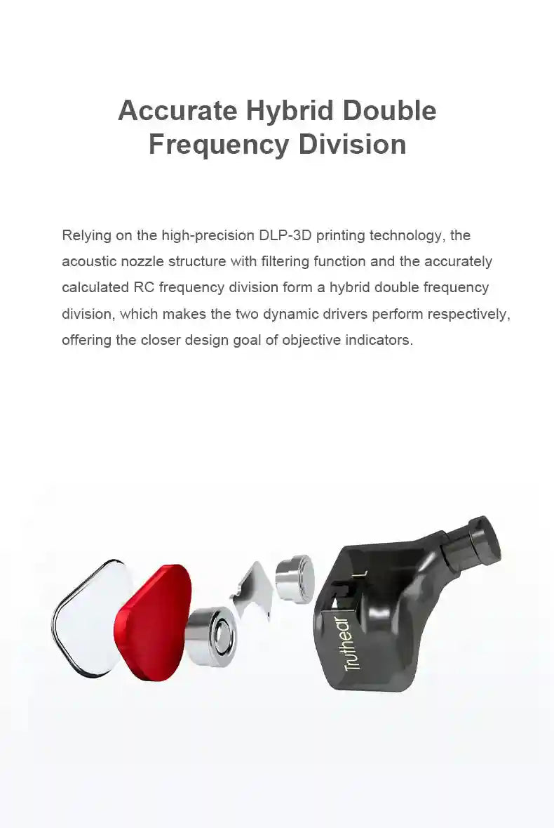 Truthear Crinacle Zero:Red Dual Dynamic Driver In-Ear Monitors - Red Tidesmit