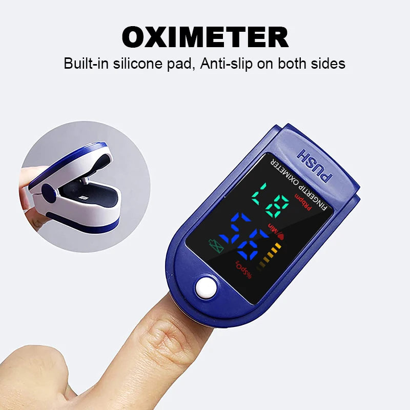 Oximetro monitor Fingertip Oxygen Saturation Detector Medical Pulse Oximeter Clip Health Heart Rate Oximetry LED