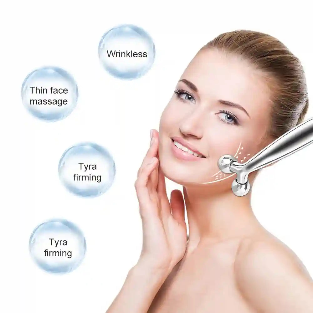 Face Roller Massager - 360 Rotating Electric Skin Lifting Tool Eye Massage Instrument Tidesmit