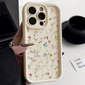 Flower Phone Case for iPhone, Shock-Absorbing Military-Grade Cover White DG59 Tidesmit