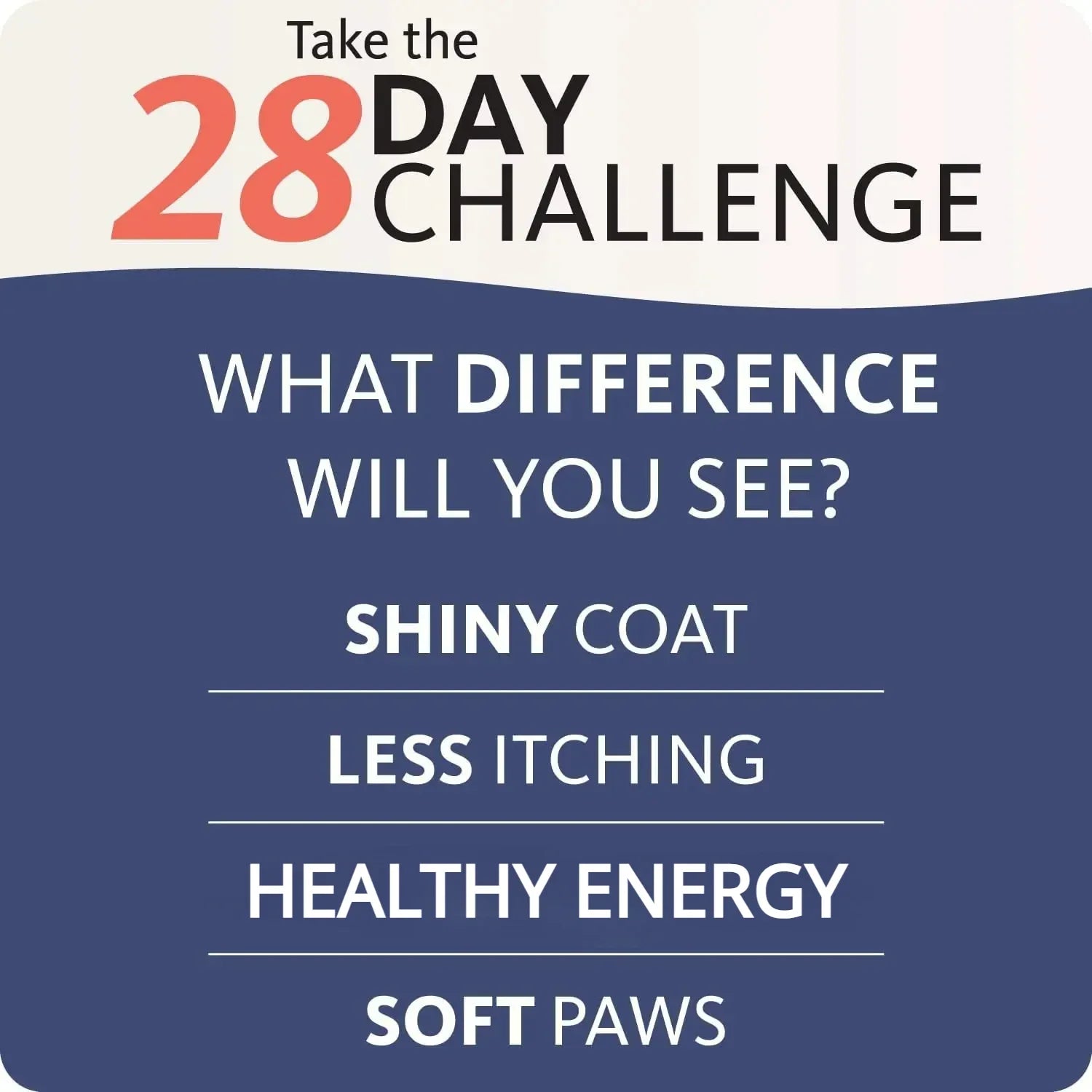 Tidesmit Salmon Fish Oil for pets: 28-day challenge for shiny coat, less itching, and healthy energy in dogs and cats.