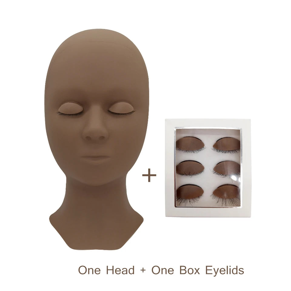 Tidesmit mannequin training head with removable eyelids for professional eyelash extension and face makeup practice