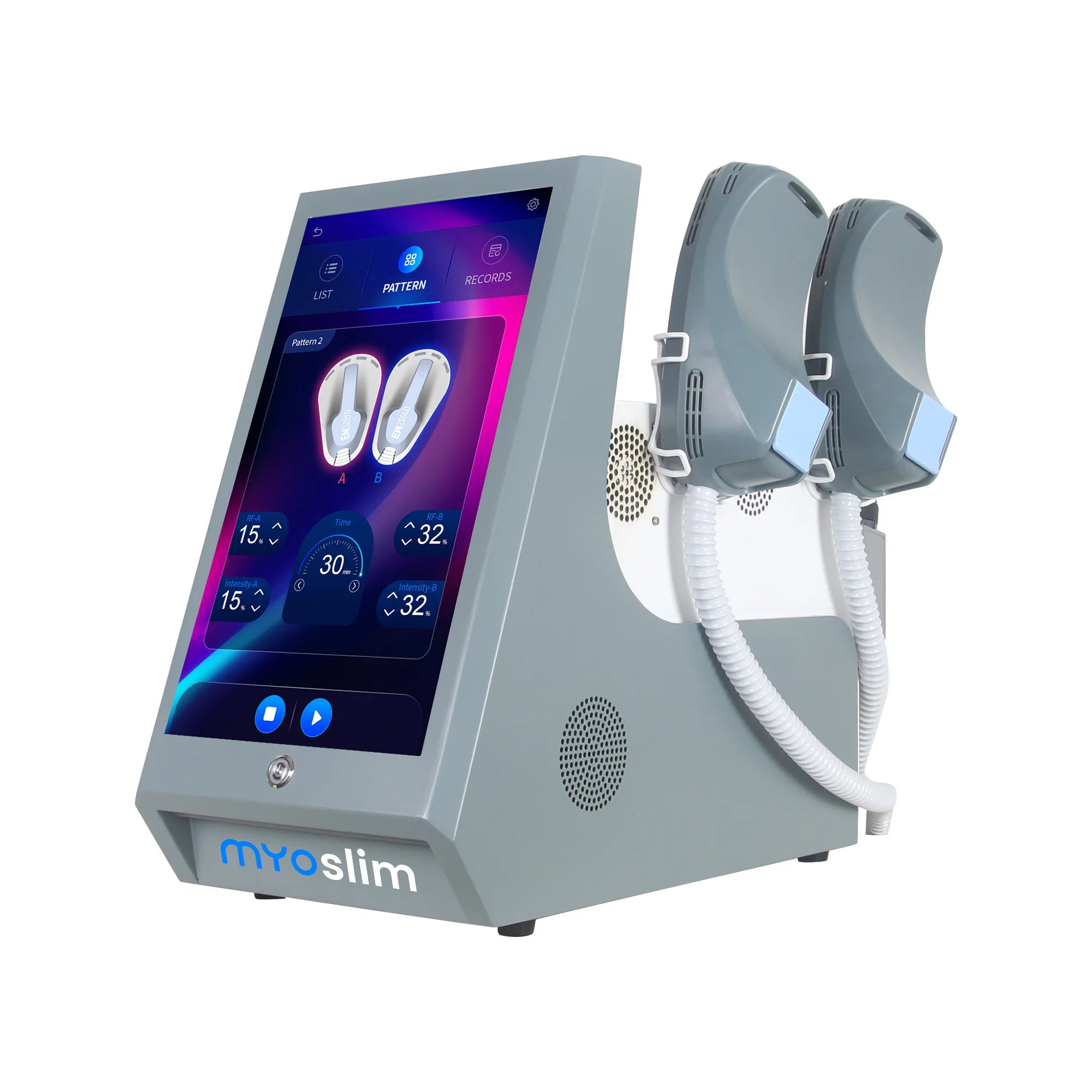 Portable EMS Muscle Stimulator RF Body Sculpting Device 6500W Relaxation Treatment 4 handle rf Tidesmit