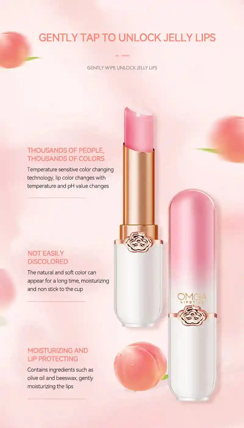 Color Changing Lip Balm - Moisturizing Peach Treatment by Tidesmit Lip Care Tidesmit
