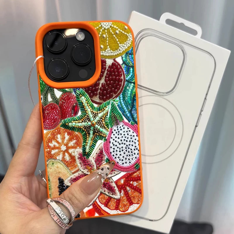 Retro Fruit Phone Case for iPhone - Slim Shock-Absorbing Cover Tidesmit