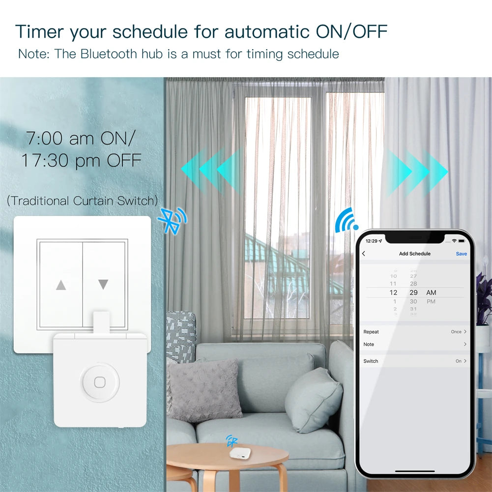Smart Bluetooth Fingerbot Switch Pusher for App and Voice Control Tidesmit