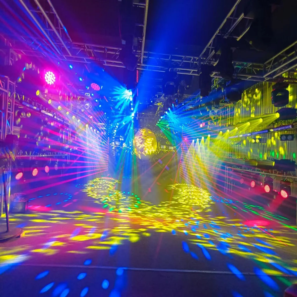 2PCS Mini LED Moving Head Light 150W Beam+Spot+18 Rotating Prisms Dj Dmx Stage Effect Light Disco Bar