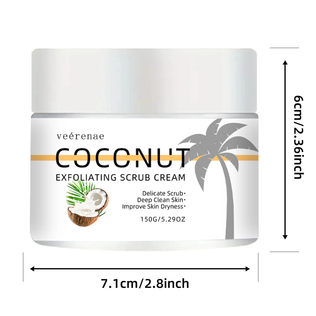 Coconut Exfoliating Scrub with Walnut Grains - Tidesmit 150g Scrubs Treatments 150g Tidesmit