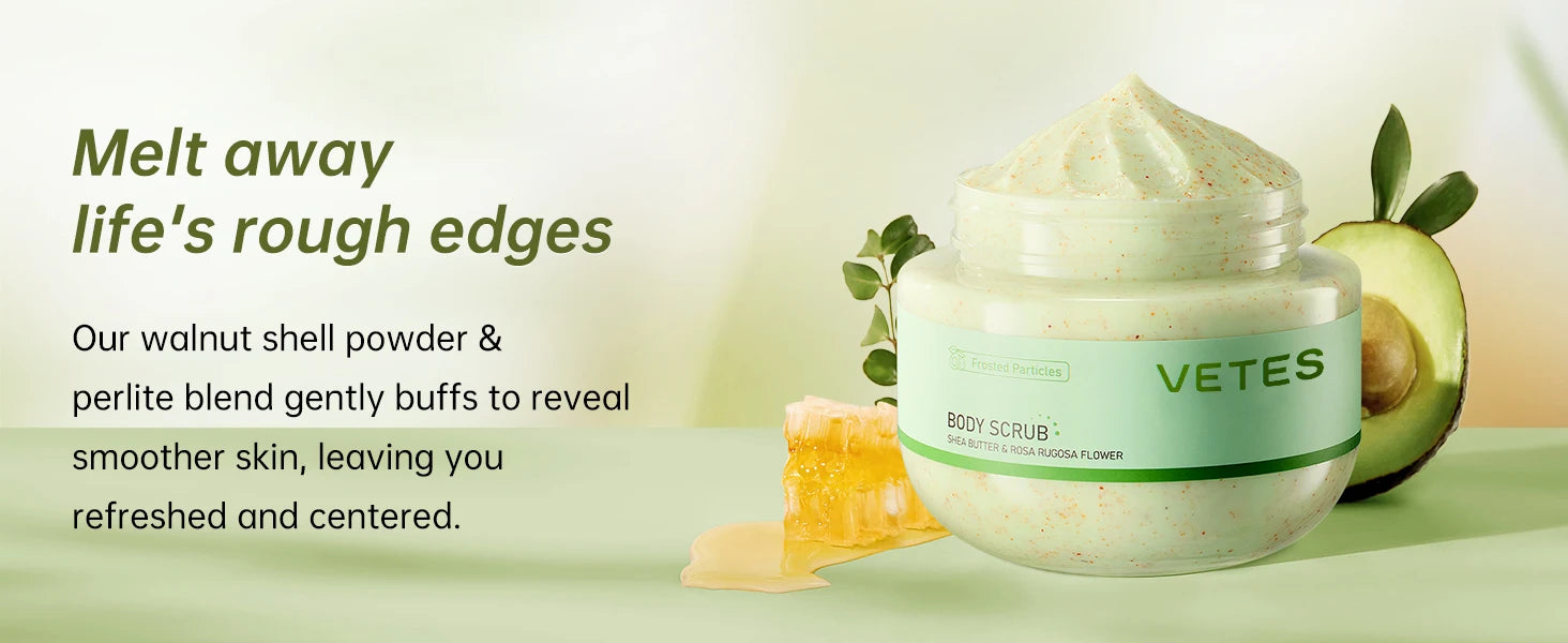 Avocado Body Scrub 250g | Professional Exfoliating Treatment for Glowing Skin Scrubs Treatments Tidesmit