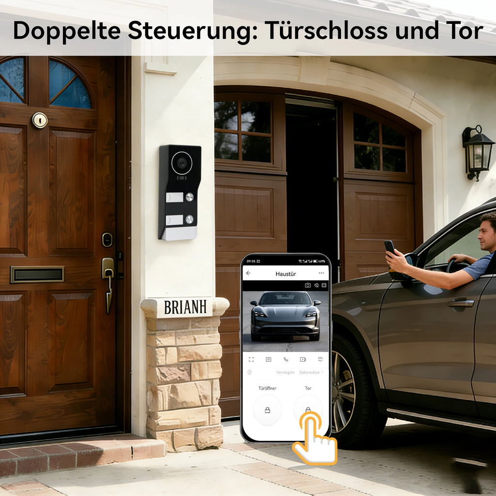 New 10 Inch Wifi Video Door Bell Intercom System with RFID Doorbell Camera Family Multi Nits Apartment Video Door Phone Intercom