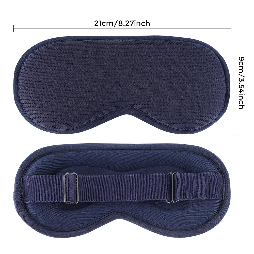 USB Charging Heated Eyemask Vibration Massage for Dry Eyes Relieve Eye Fatigue Warmth Sleep Shading Office Home Travel Eye Mask