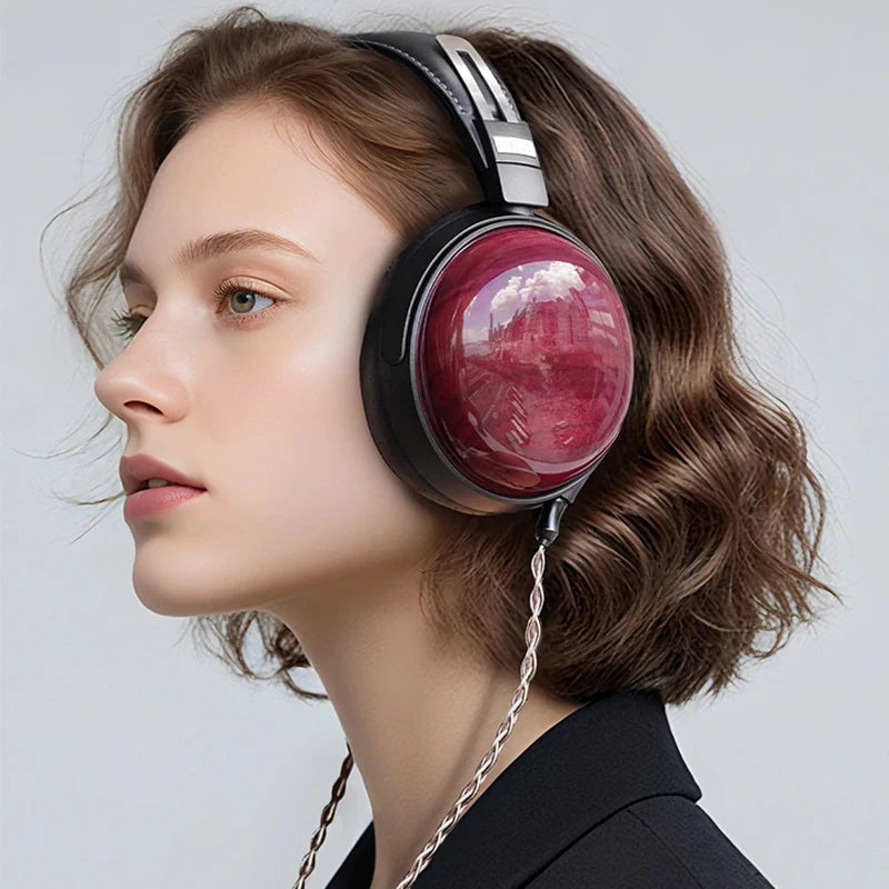 FiiO FT13 Closed-Back Audiophile Headphones in Purpleheart Wood Tidesmit