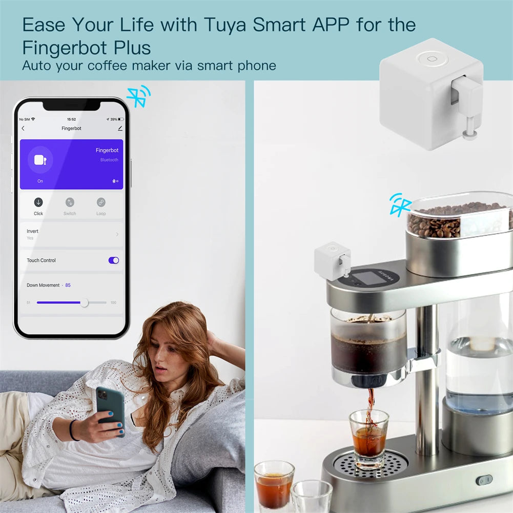 Smart Bluetooth Fingerbot Switch Pusher for App and Voice Control Tidesmit