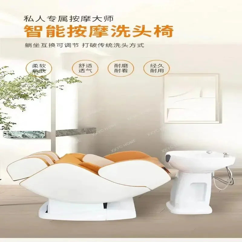 Shampoo Massage Chair – Electric Reclining Salon Bed for Muscle Relief Massage Chairs Tidesmit