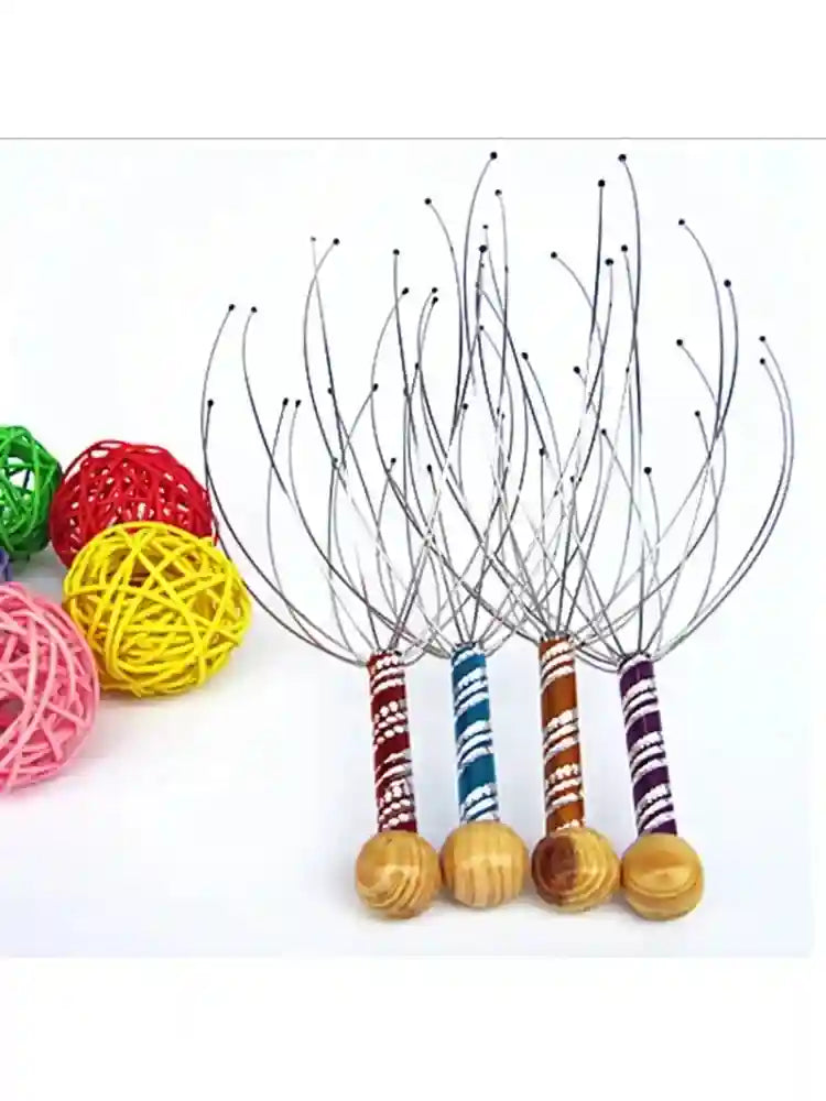 Steel Wire Head Massager - Octopus Scalp Tool for Tension Relief Massage Roller Tidesmit